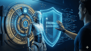 Zero Trust Security Shield: A digital shield protecting user data and money from external Agentic AI Security Risks.